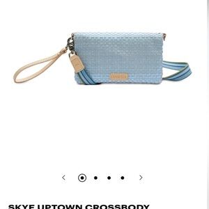 Consuela Skye Uptown Woven Iridescent Crossbody New